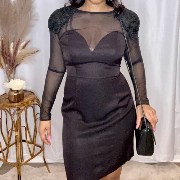 Black vintage dress - Picture 2 of 3